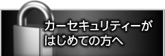 カーセキュリティーがはじめての方へ